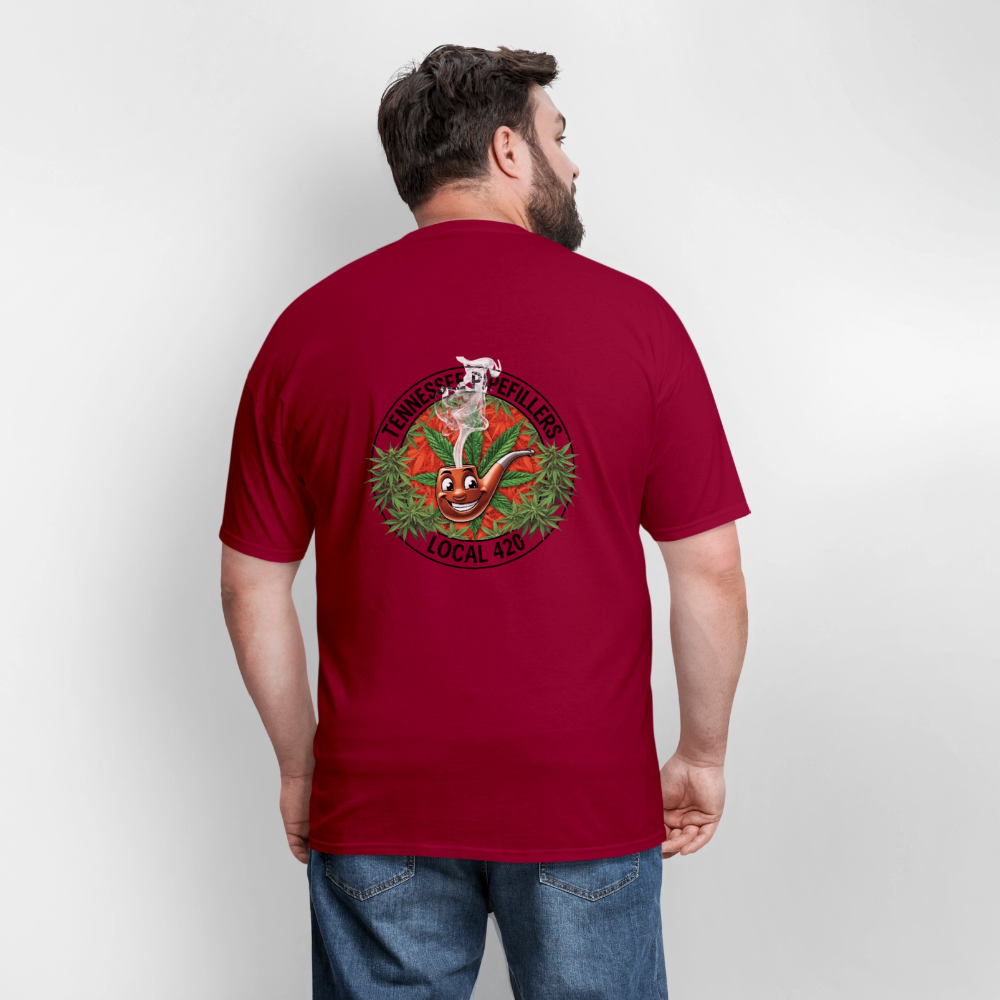 TENNESSEE PIPEFILLERS LOCAL 420 Men's T-Shirt - true red