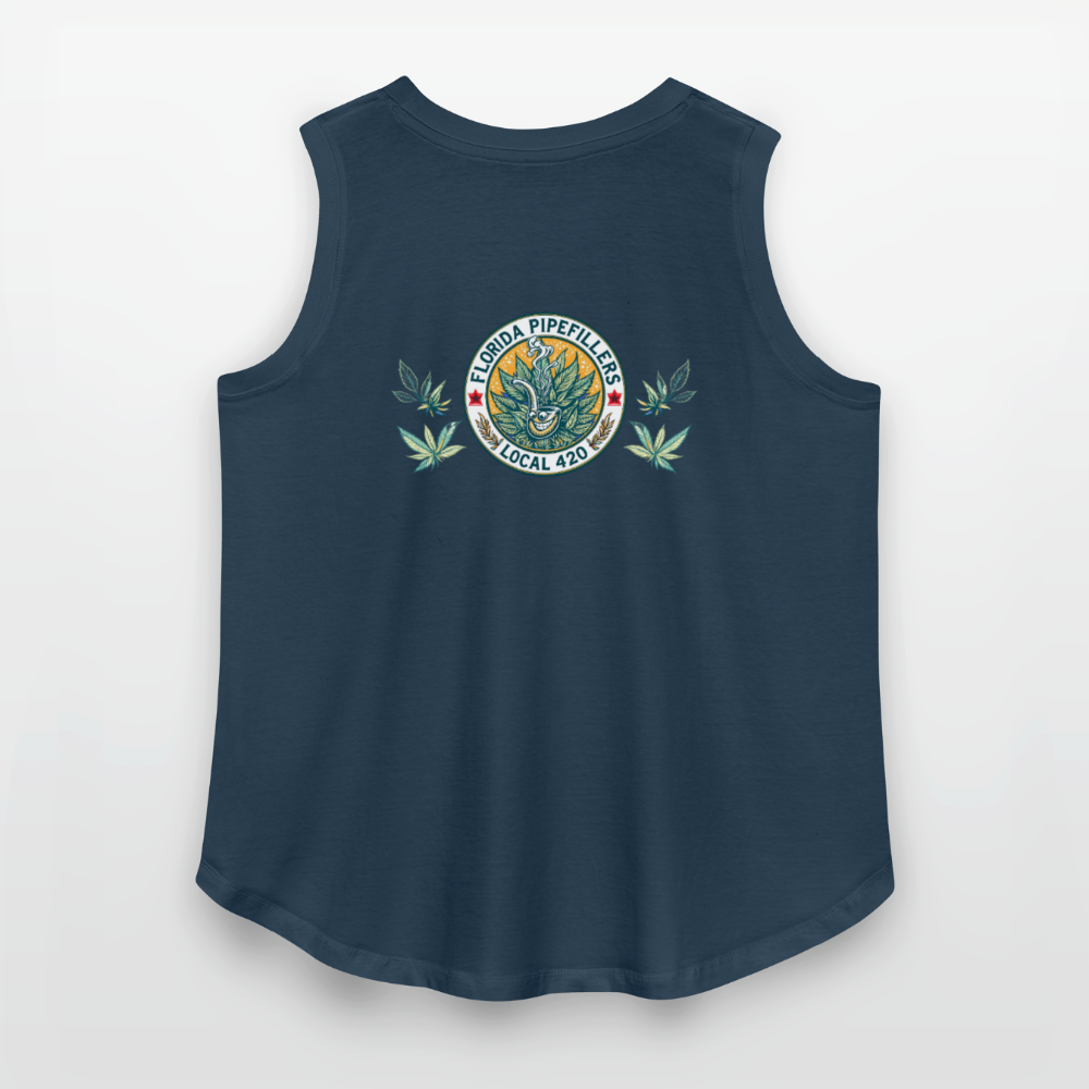 FLORIDA PIPEFILLERS LOCAL 420 F/B DESIGN Women's Curvy Relaxed Tank Top - denim