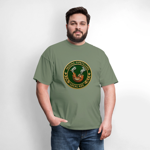 ARIZONIA PIPEFILLERS LOCAL 420 F/B DESIGN Men's T-Shirt - military green