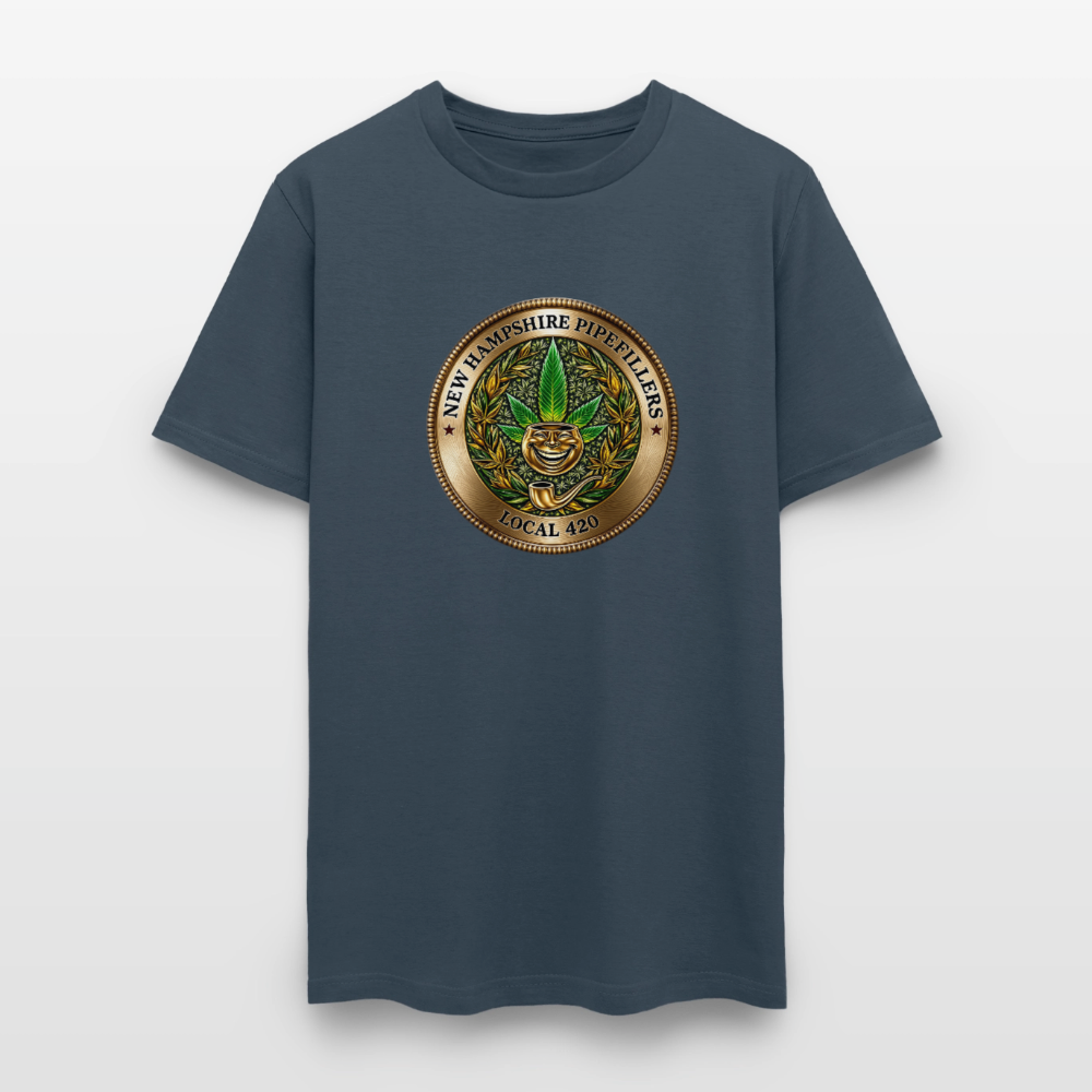 NEW HAMPSHIRE PIPEFILLERS UNION LOCAL 420 Men's T-Shirt -  blue dusk