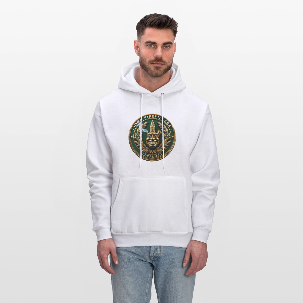 IOWA PIPEFILLERS LOCAL 420 Men's Hoodie - white