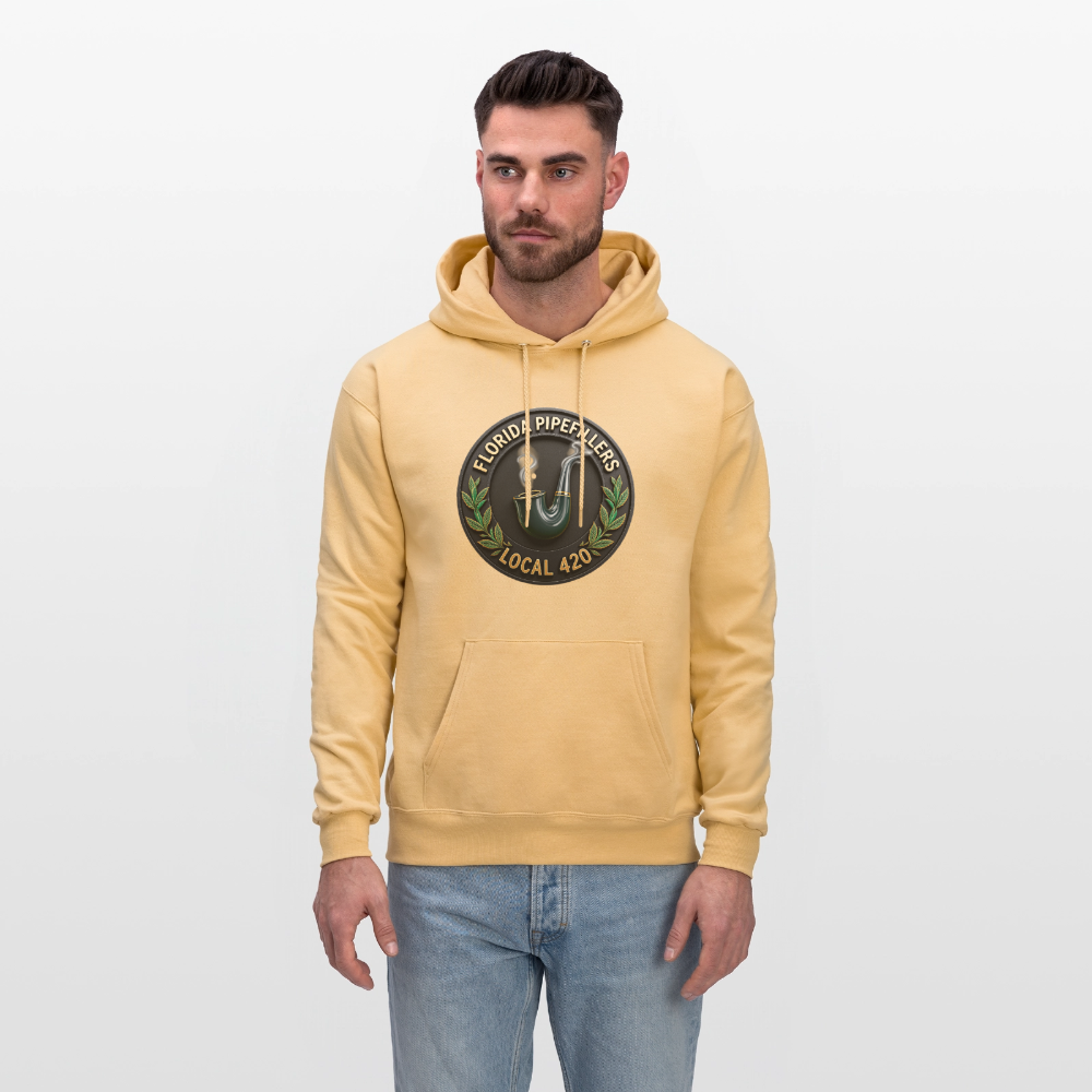 FLORIDA PIPEFILLERS LOCAL 420 F/B DESIGN Men's Hoodie - light gold 