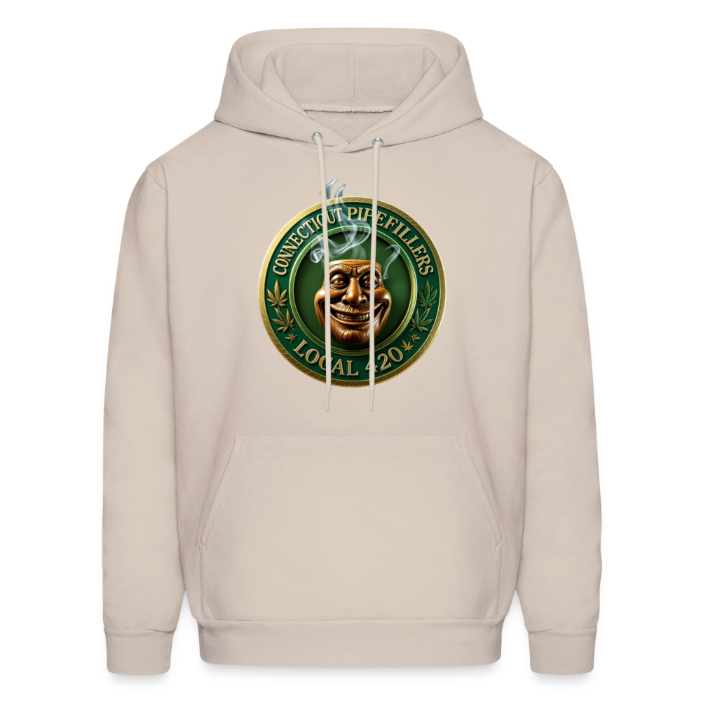 CONNECTICUT PIPEFILLERS LOCAL 420 Men's Hoodie - Sand