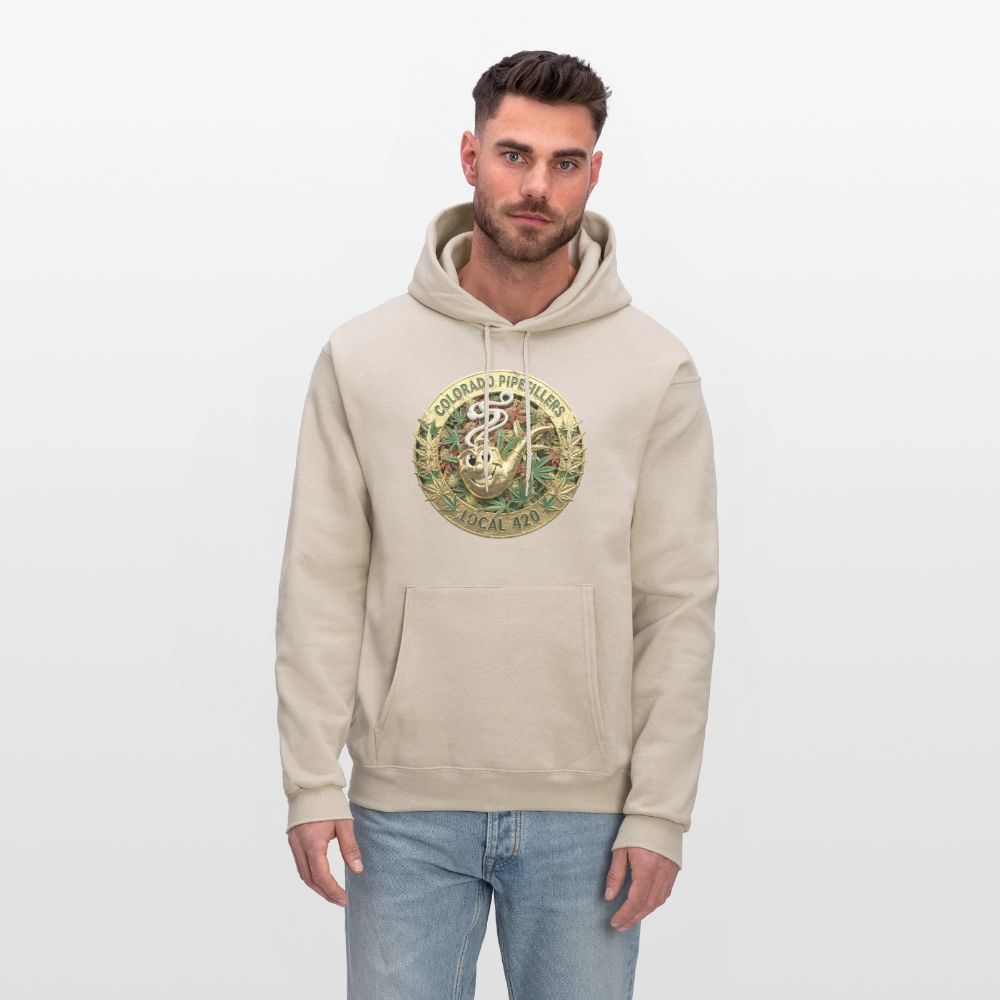 COLORADO PIPEFILLERS LOCAL 420 Men's Hoodie - Sand