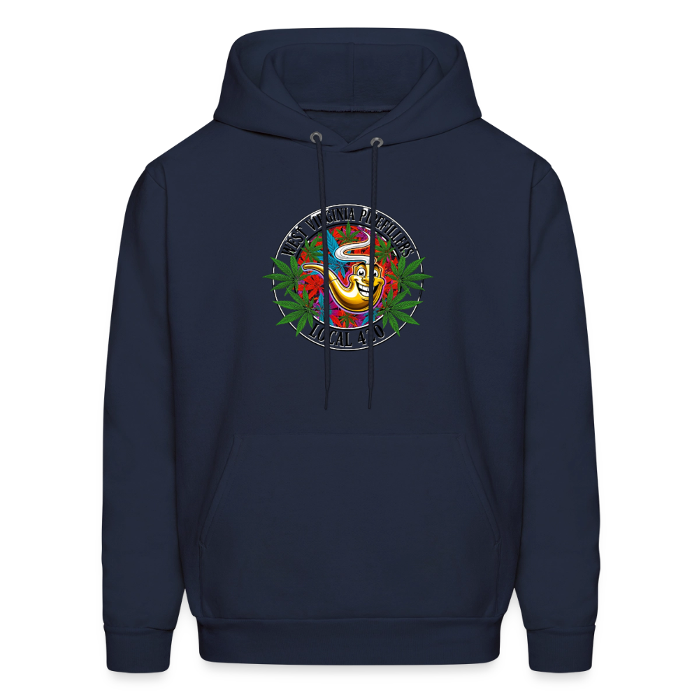 WEST VIRGINIA PIPEFILLERS LOCAL 420 F/B DESIGN  Men's  Hoodie - navy