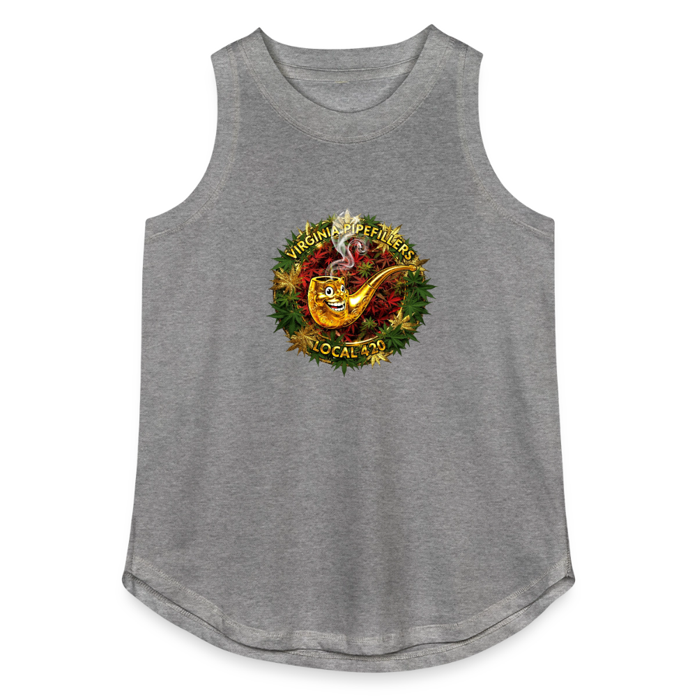 VIRGINIA PIPEFILLERS LOCAL 420 Women's Relaxed Tank Top - granite heather 