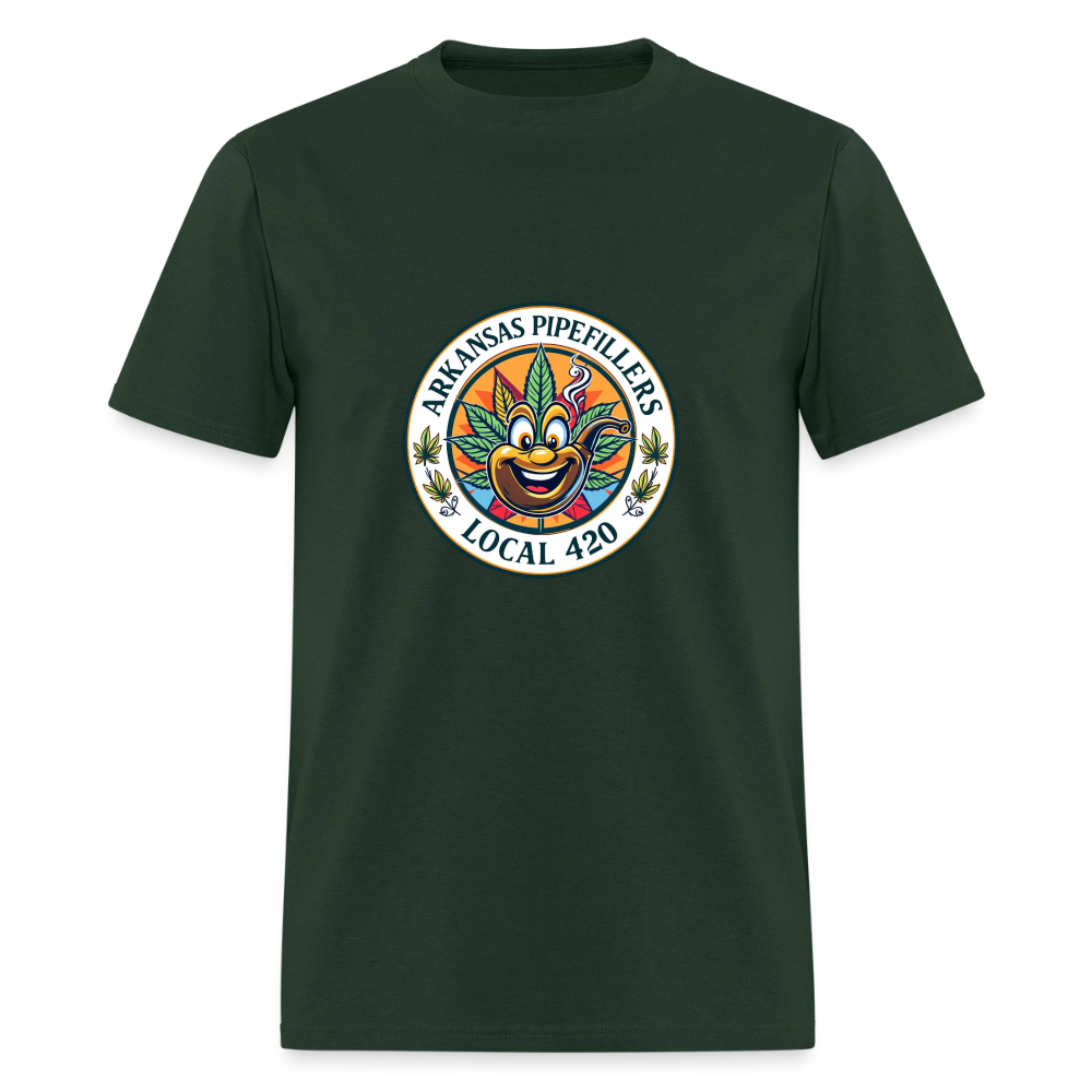 ARKANSAS PIPEFILLERS LOCAL 420 Men's T-Shirt - forest green