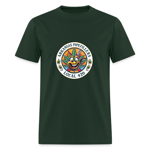 ARKANSAS PIPEFILLERS LOCAL 420 Men's T-Shirt - forest green