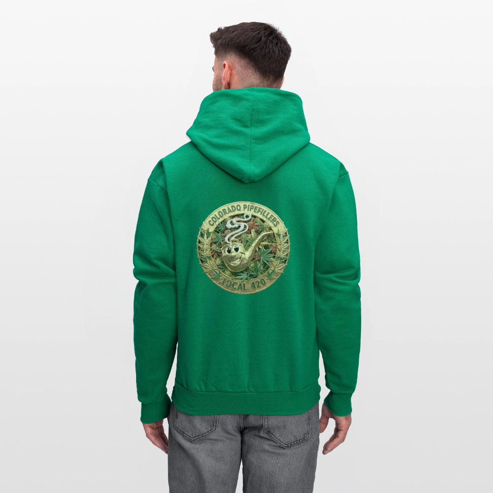 COLORADO PIPEFILLERS LOCAL 420 Men's Hoodie - kelly green