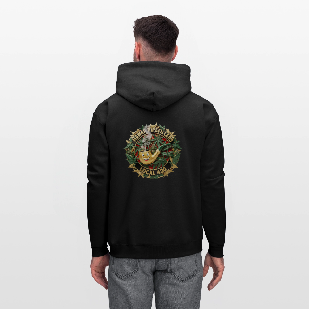 HAWAII PIPEFILLERS LOCAL 420 F/B DESIGN Men's Hoodie - black