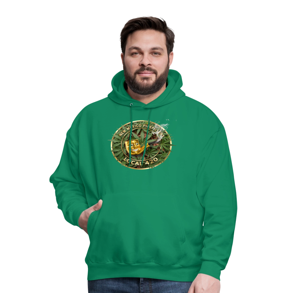 NEW MEXICO PIPEFILLERS LOCAL 420 Men's Hoodie - kelly green