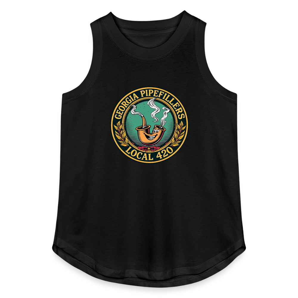 GEORGIA PIPEFILLERS LOCAL 420 Women's Relaxed Tank Top - black