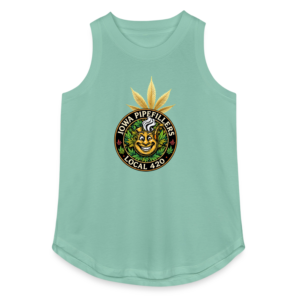 IOWA PIPEFILLERS LOCAL 420 Women's Relaxed Tank Top - saltwater