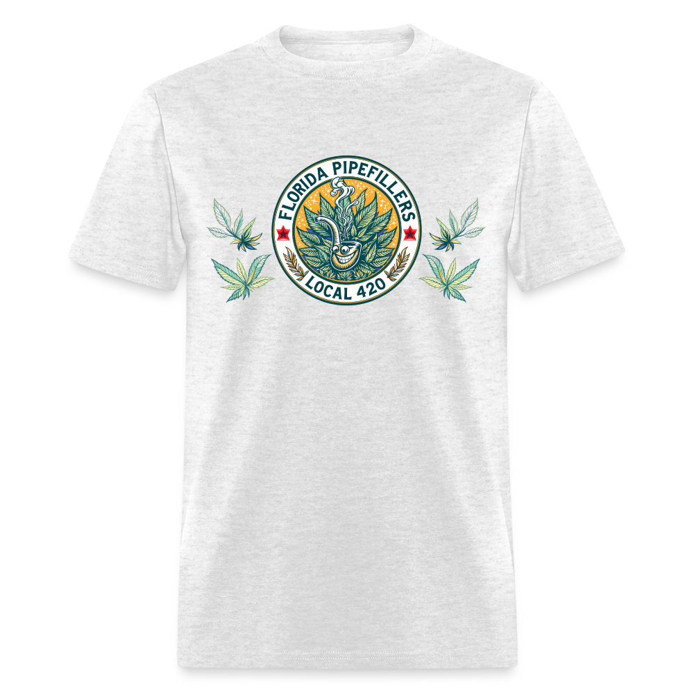 FLORIDA PIPEFILLERS LOCAL 420 Men's T-Shirt - light heather gray