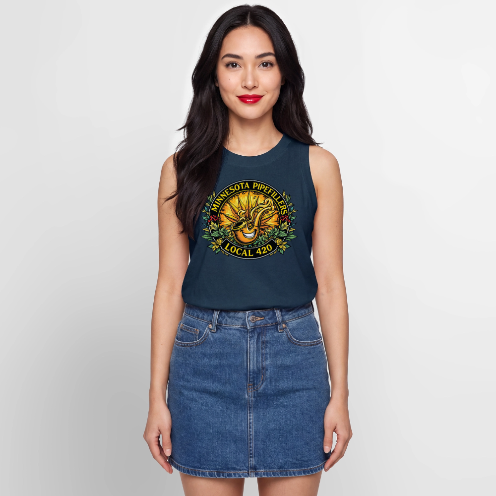 MINNESOTA PIPEFILLERS LOCAL 420 Women's Relaxed Tank Top - denim