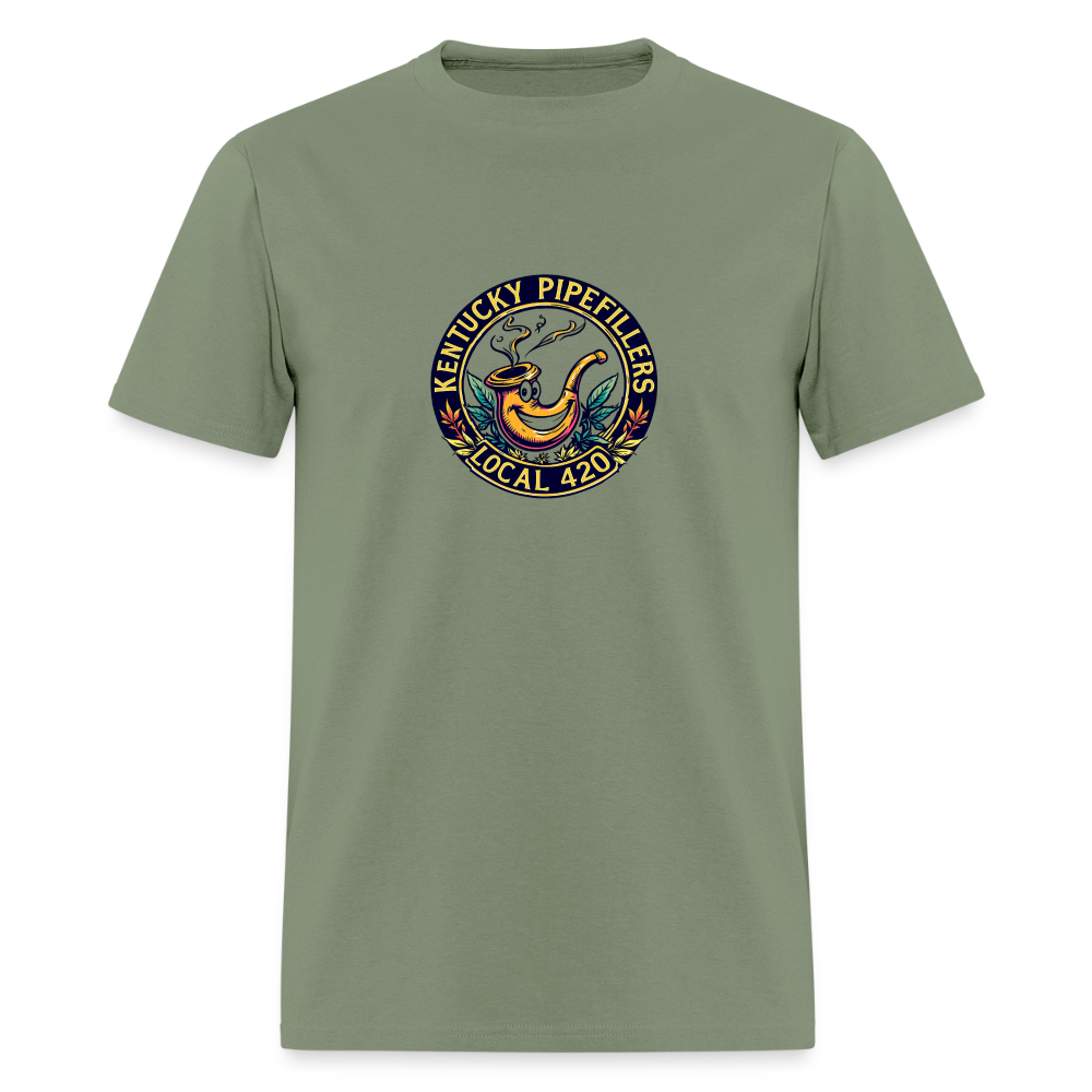 KENTUCKY PIPEFILLERS LOCAL 420 Men's T-Shirt - military green