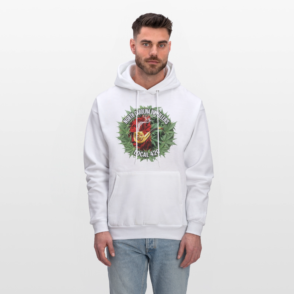 NORTH CAROLINA  PIPEFILLERS LOCAL 420 Men's Hoodie - white