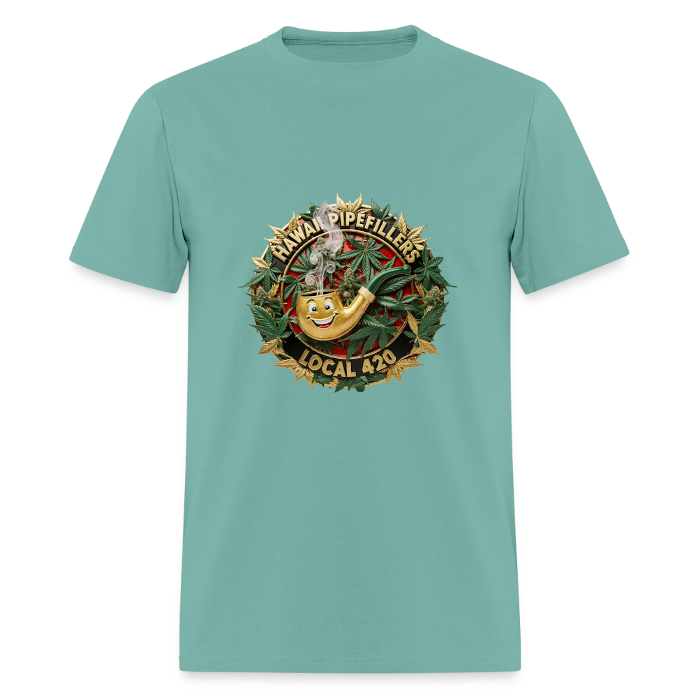 HAWAII PIPEFILLERS LOCAL 420 Men's T-Shirt - aquatic