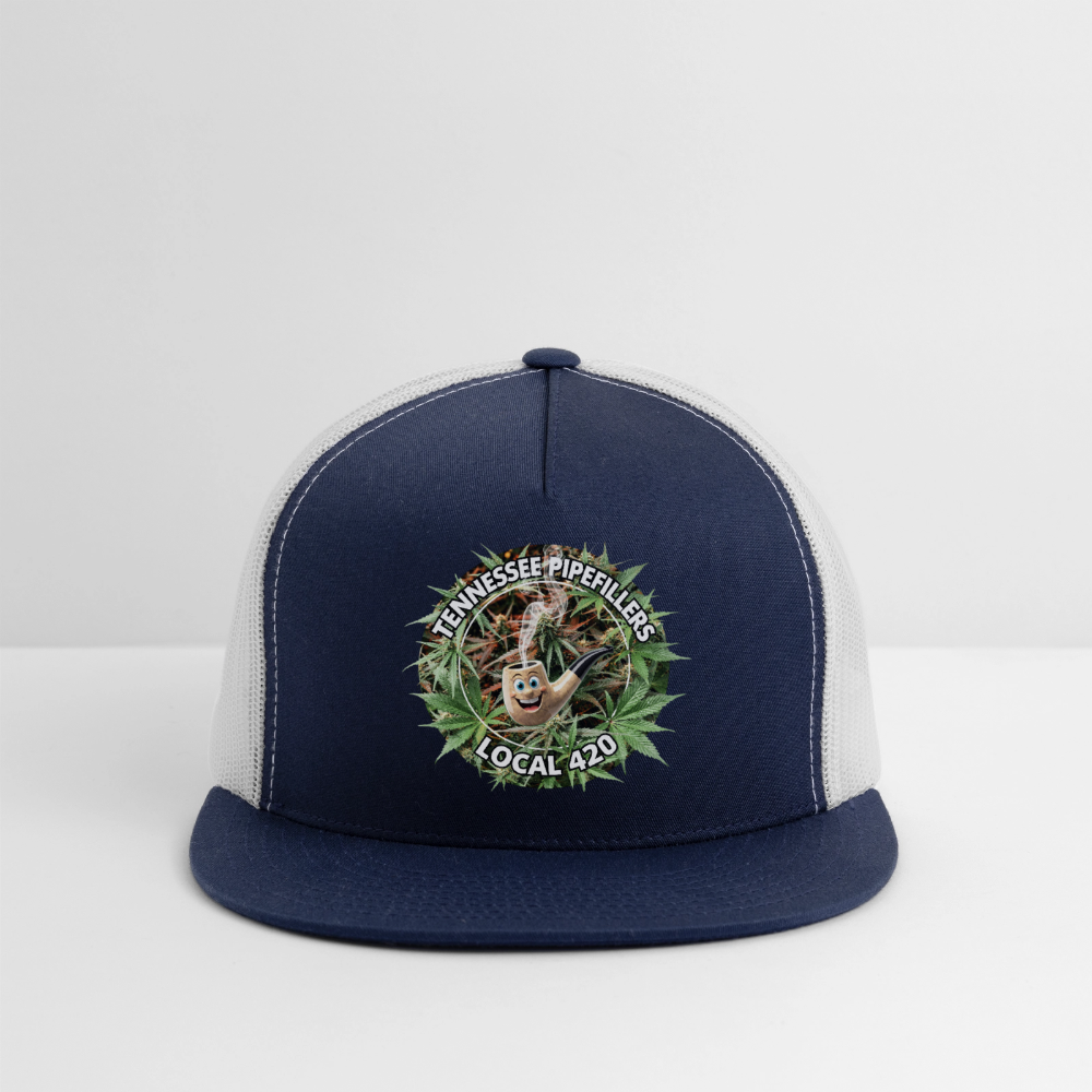 TENNESSEE PIPEFILLERS LOCAL 420 Trucker Hat - navy/white