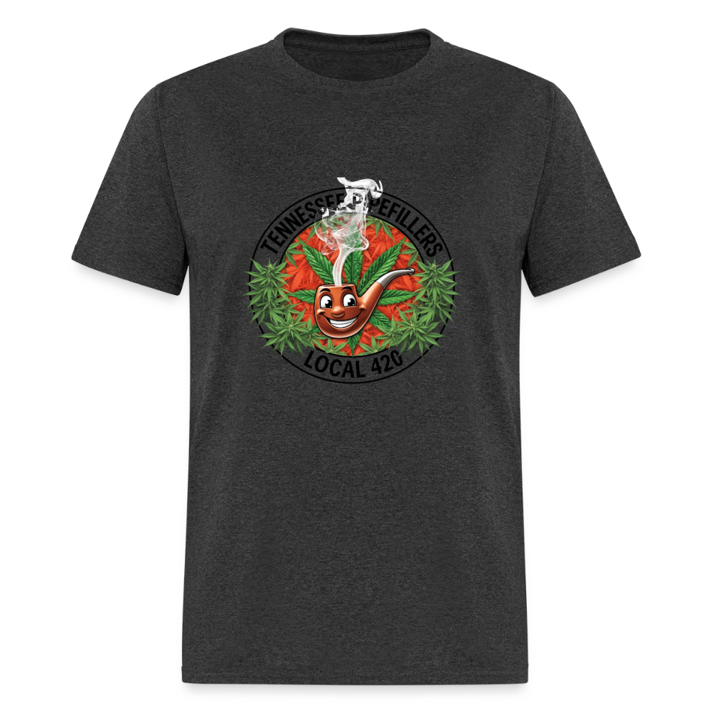 TENNESSEE PIPEFILLERS LOCAL 420 Men's T-Shirt - heather black
