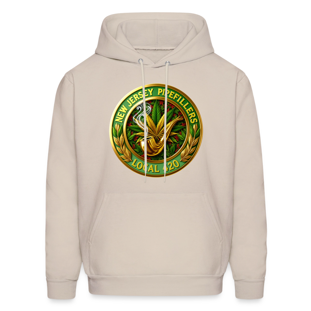NEW JERSEY PIPEFILLERS LOCAL 420 Men's Hoodie - Sand