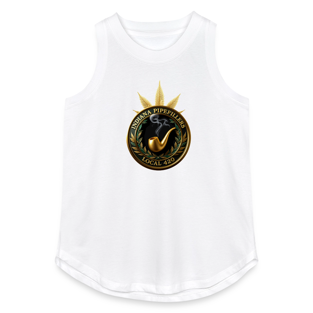 INDIANA PIPEFILLERS LOCAL 420 Women's Relaxed Tank Top - white