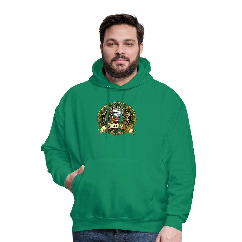 TEXAS PIPEFILLERS LOCAL 420 Men's Hoodie - kelly green