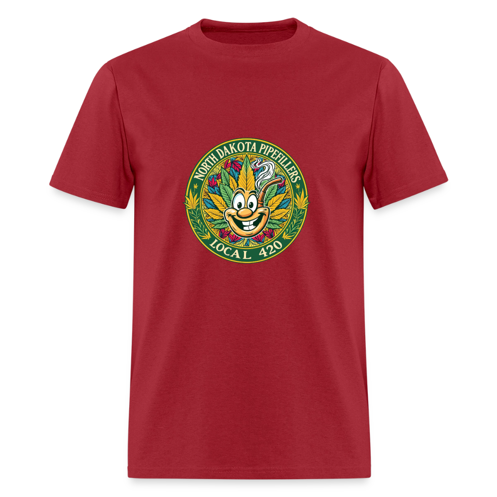 NORTH DAKOTA PIPEFILLERS LOCAL 420 Men's T-Shirt - true red