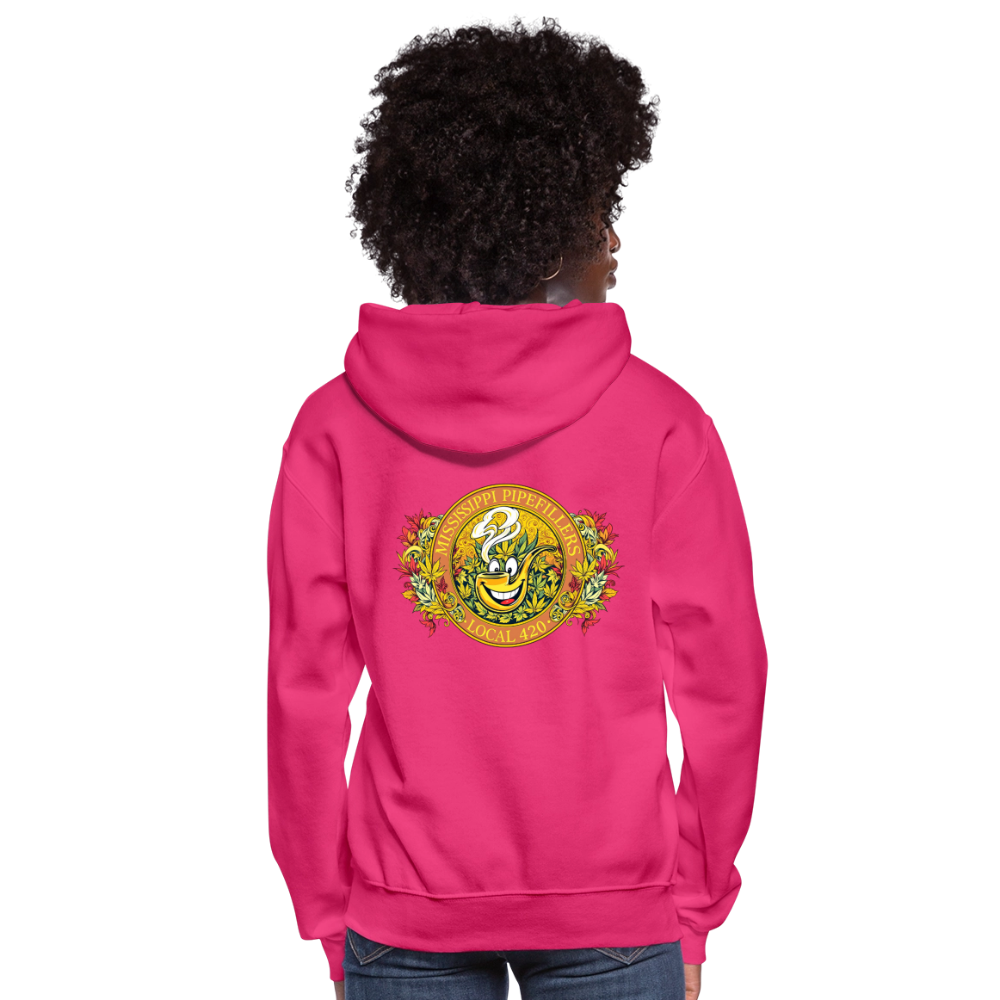 MISSISSIPPI PIPEFILLERS LOCAL 420 F/B DESIGNS Hoodie Women's Hoodie - fuchsia