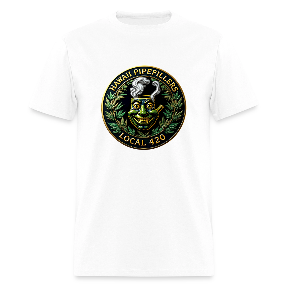 HAWAII PIPEFILLERS LOCAL 420 Men's T-Shirt - white