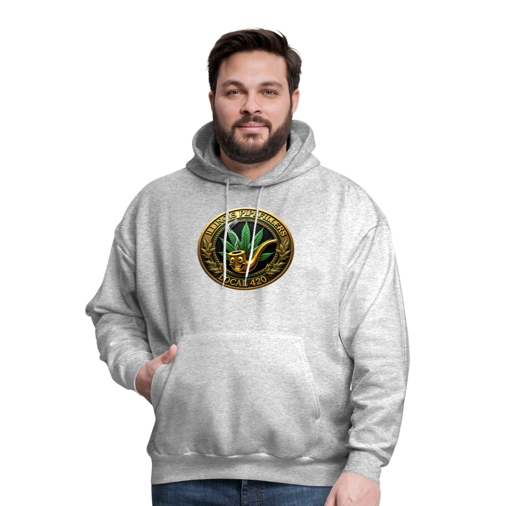 ILLINOIS PIPEFILLERS LOCAL 420 Men's Hoodie - heather gray