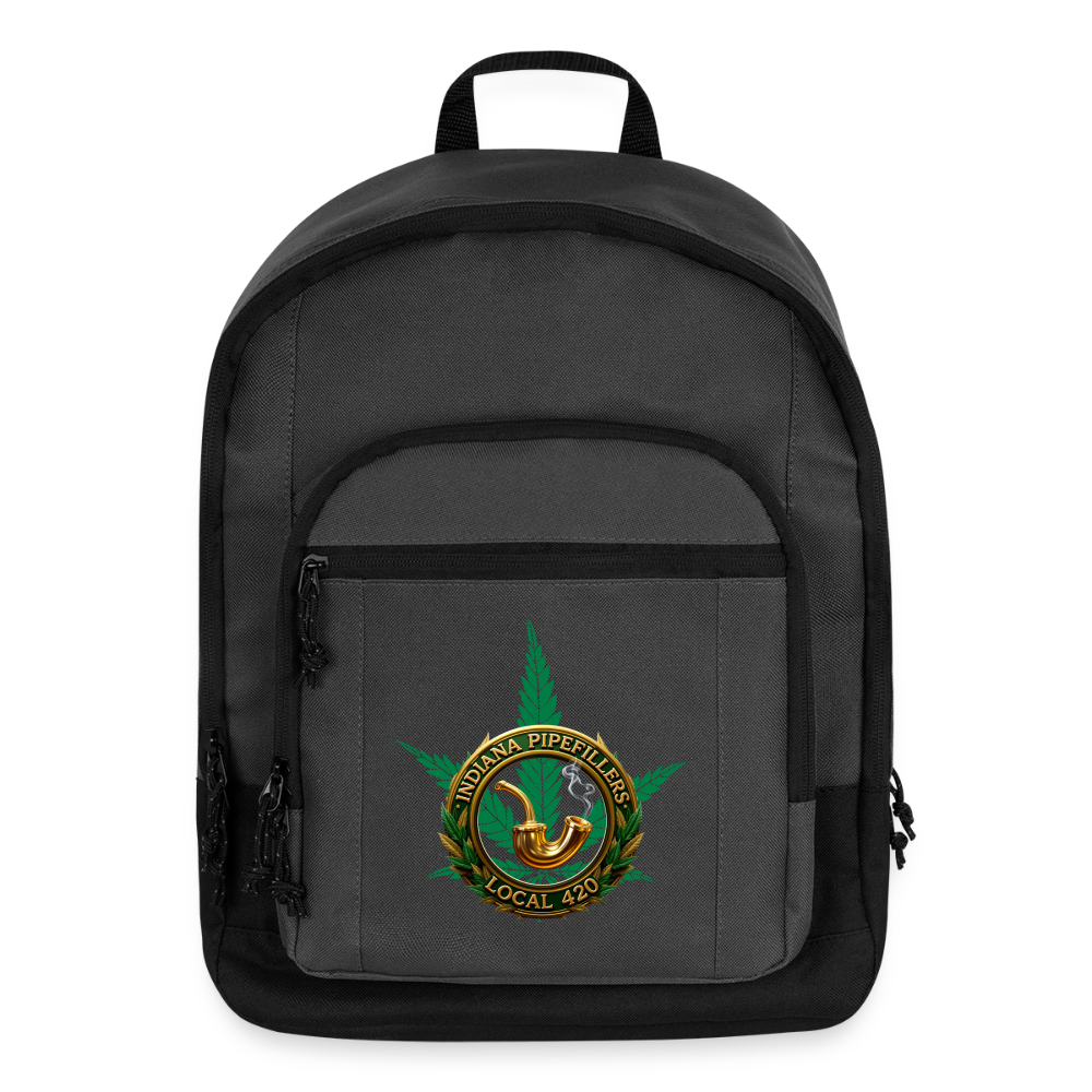 INDIANA PIPEFILLERS LOCAL 420 Backpack - charcoal grey