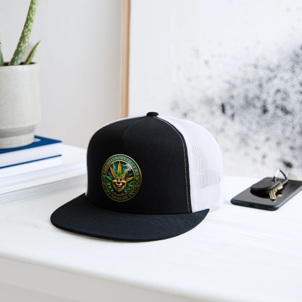 LOUISIANA PIPEFILLERS LOCAL 420 Trucker Hat - black/white