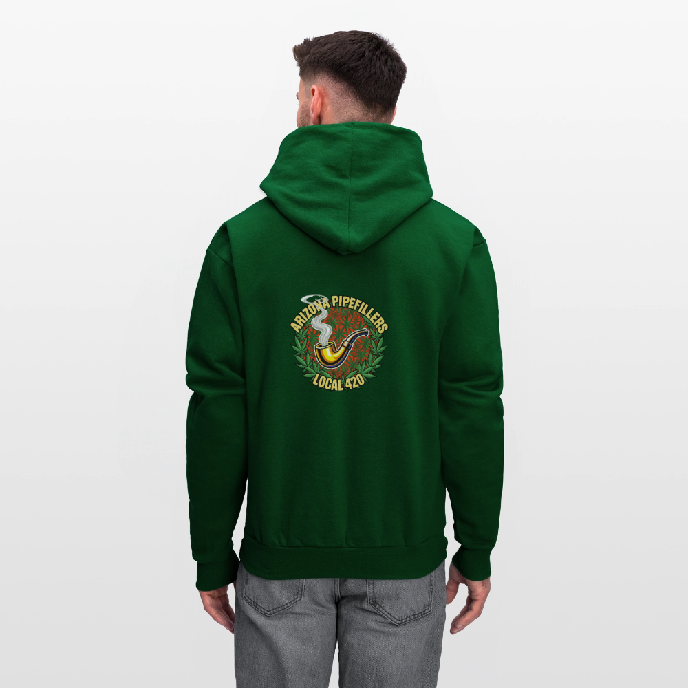 ARIZONA PIPEFILLERS LOCAL 420 F/B DESIGN Men's Hoodie - forest green