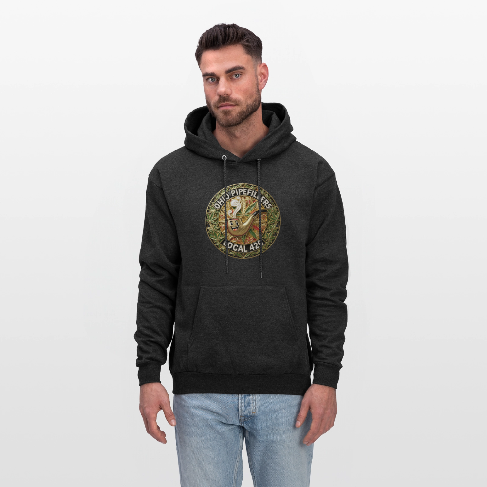 OHIO PIPEFILLERS LOCAL 420  Men's Hoodie - charcoal grey
