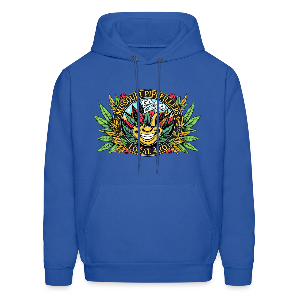 MISSOURI PIPEFILLERS LOCAL 420  F/B DESIGNS Men's Hoodie - royal blue