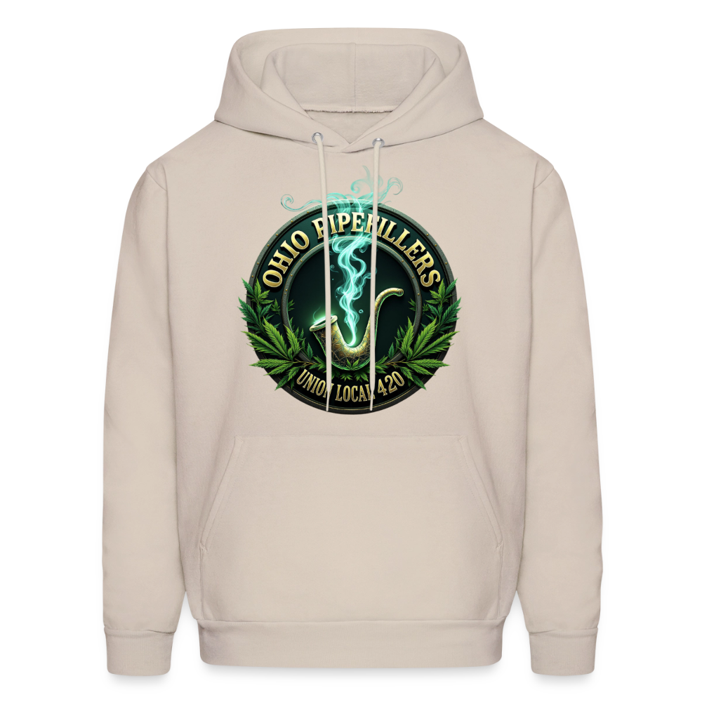 OHIO PIPEFILLERS UNION LOCAL 420 F/B DESIGNS Men's Hoodie - Sand