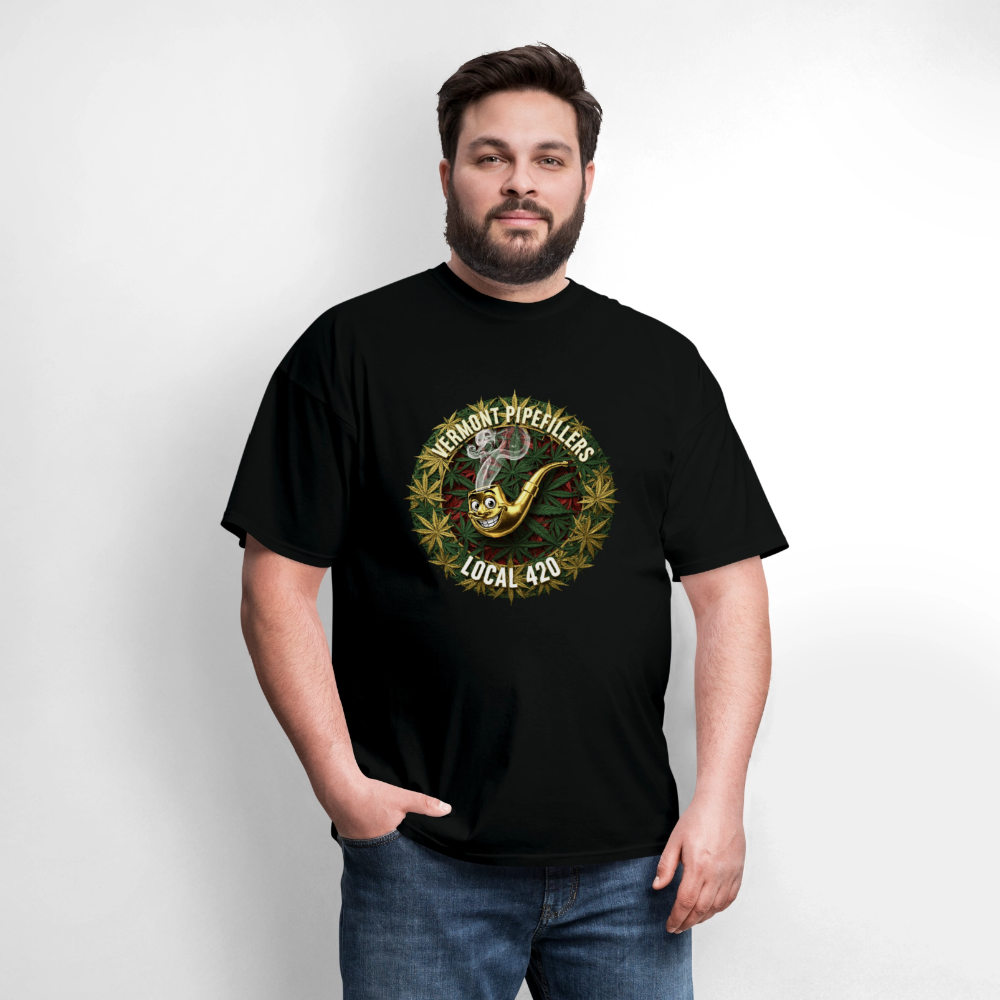 VERMONT PIPEFILLERS LOCAL 420 Men's T-Shirt - black