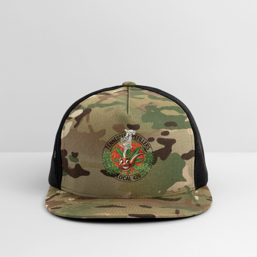 TENNESSEE PIPEFILLERS LOCAL 420 CAMO Trucker Hat - MultiCam\black