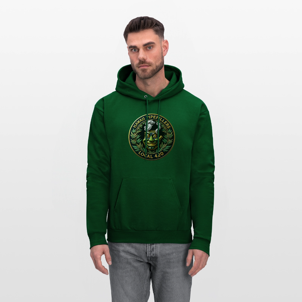 HAWAII PIPEFILLERS LOCAL 420 Men's Hoodie - forest green