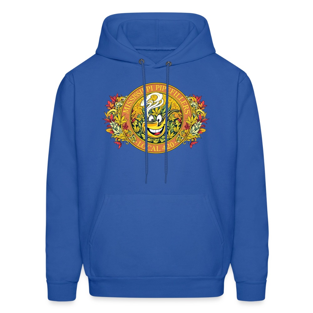 MISSISSIPPI PIPEFILLERS LOCAL 420 F/B DESIGNS Men's Hoodie - royal blue
