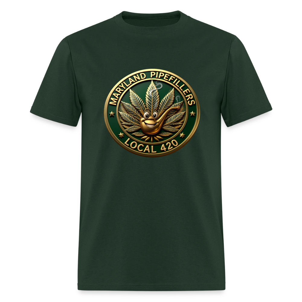 MARYLAND PIPEFILLERS LOCAL 420 Men's T-Shirt - forest green