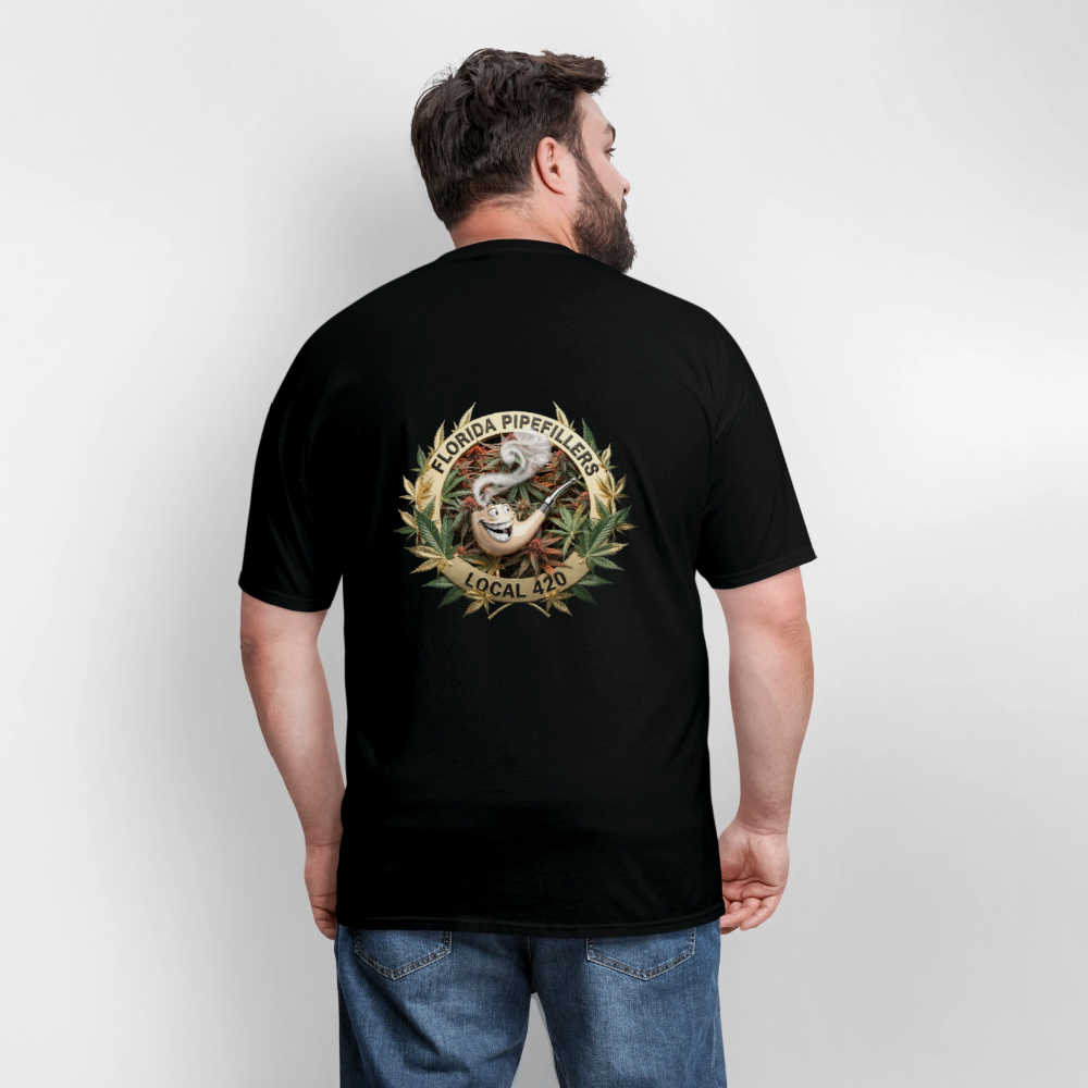FLORIDA PIPEFILLERS LOCAL 420 F/B DESIGN Men's T-Shirt - black