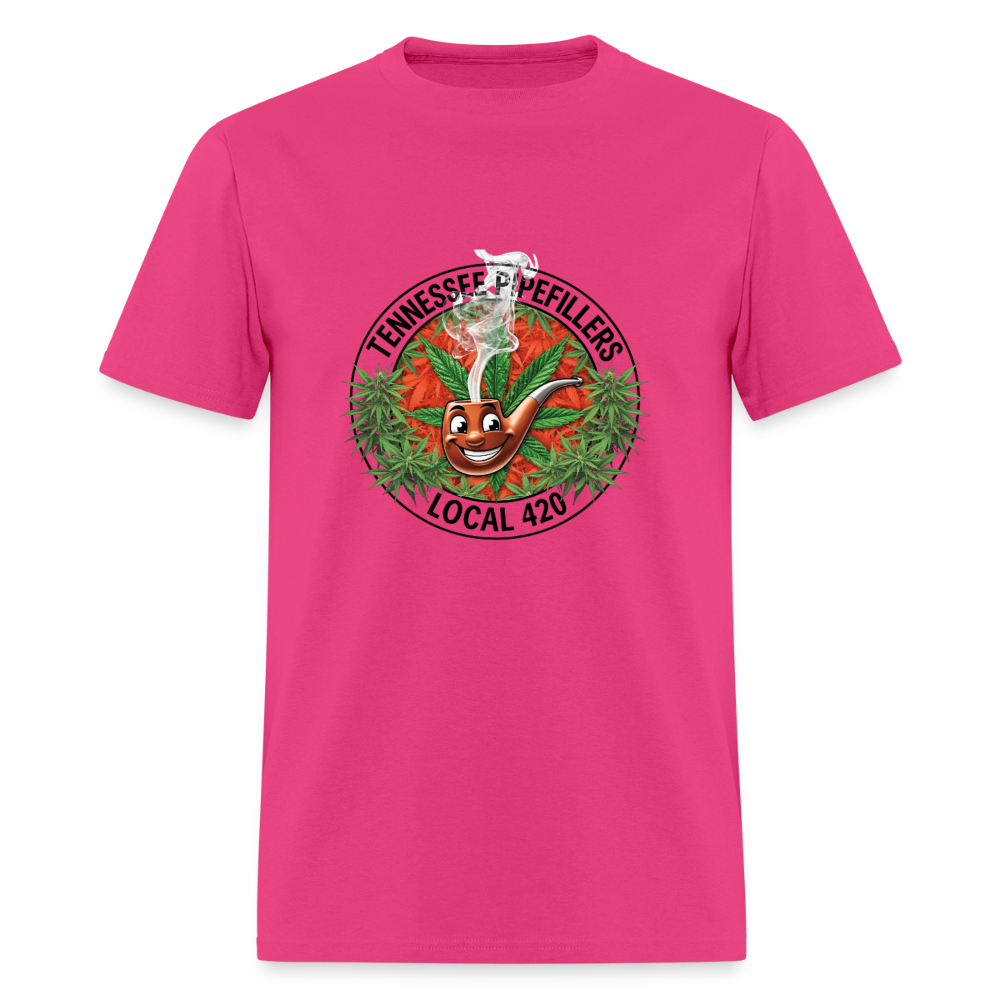 TENNESSEE PIPEFILLERS LOCAL 420 Men's T-Shirt - fuchsia