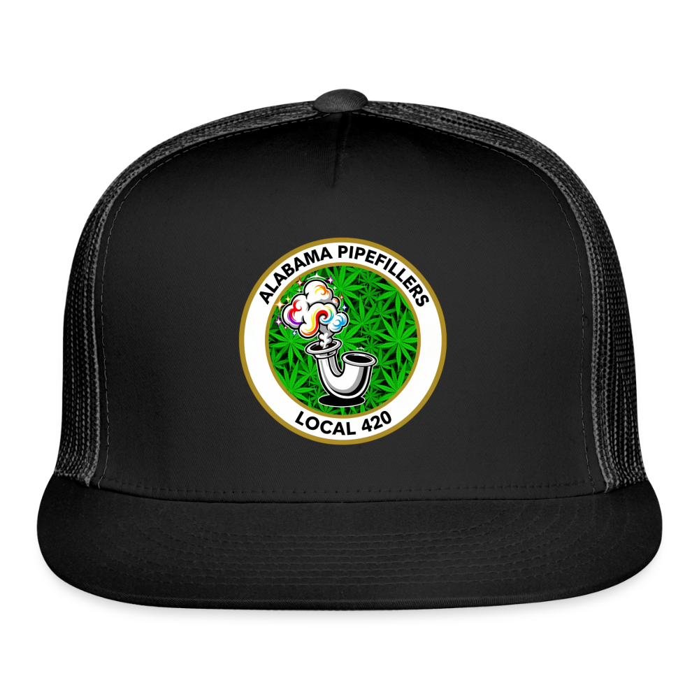 ALABAMA PIPEFILLERS LOCAL 420 Trucker Hat - black/black