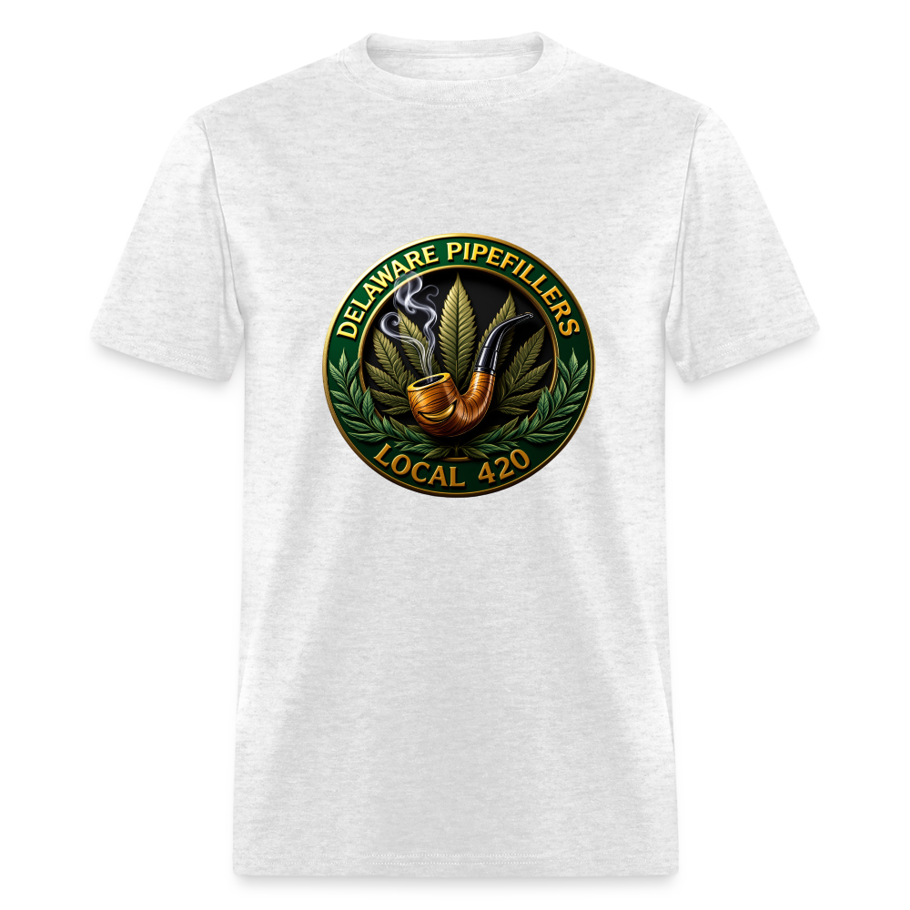 DELAWARE  PIPEFILLERS LOCAL 420 Men's T-Shirt - light heather gray