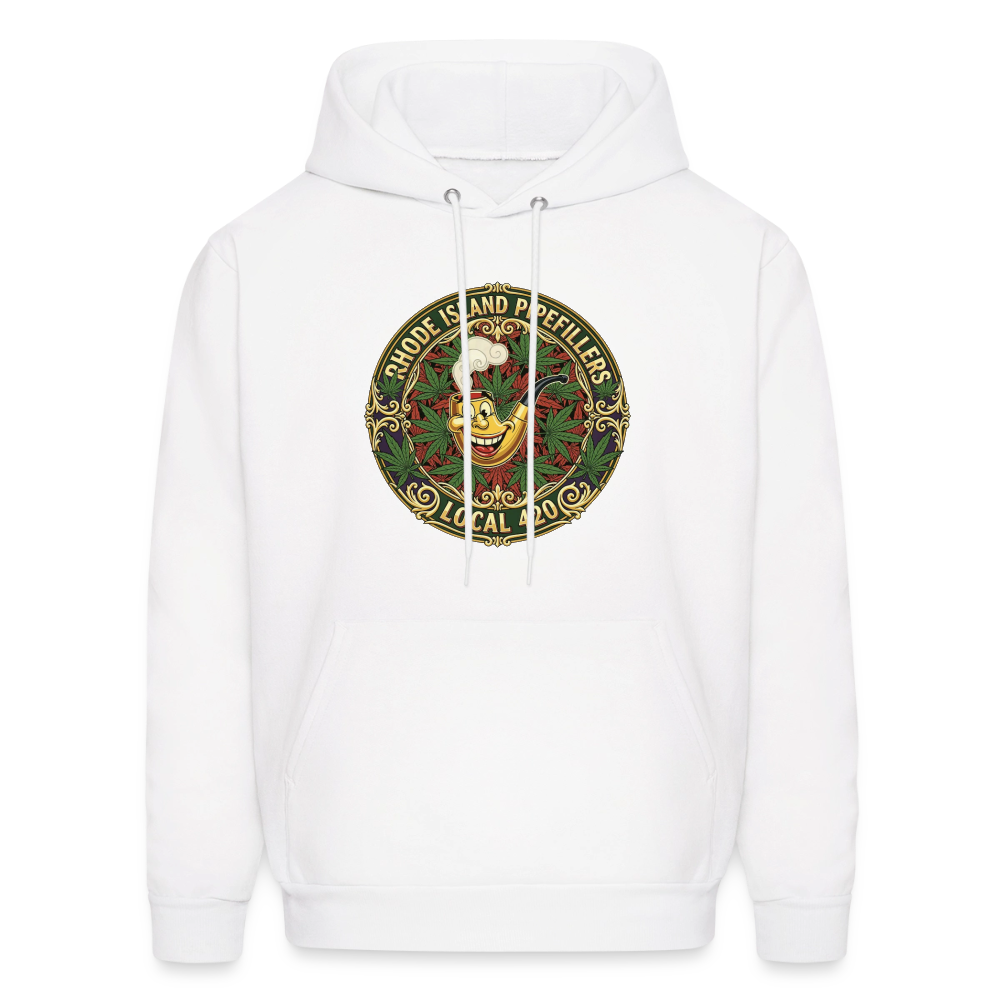 TEXAS PIPEFILLERS LOCAL 420 Men's Hoodie - white