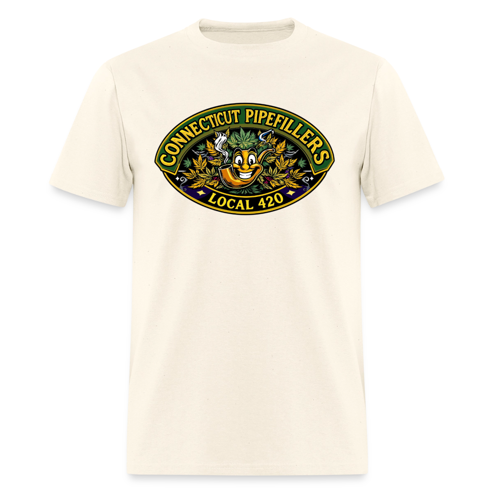 CONNECTICUT PIPEFILLERD LOCAL 420Men's T-Shirt - sweet cream heather
