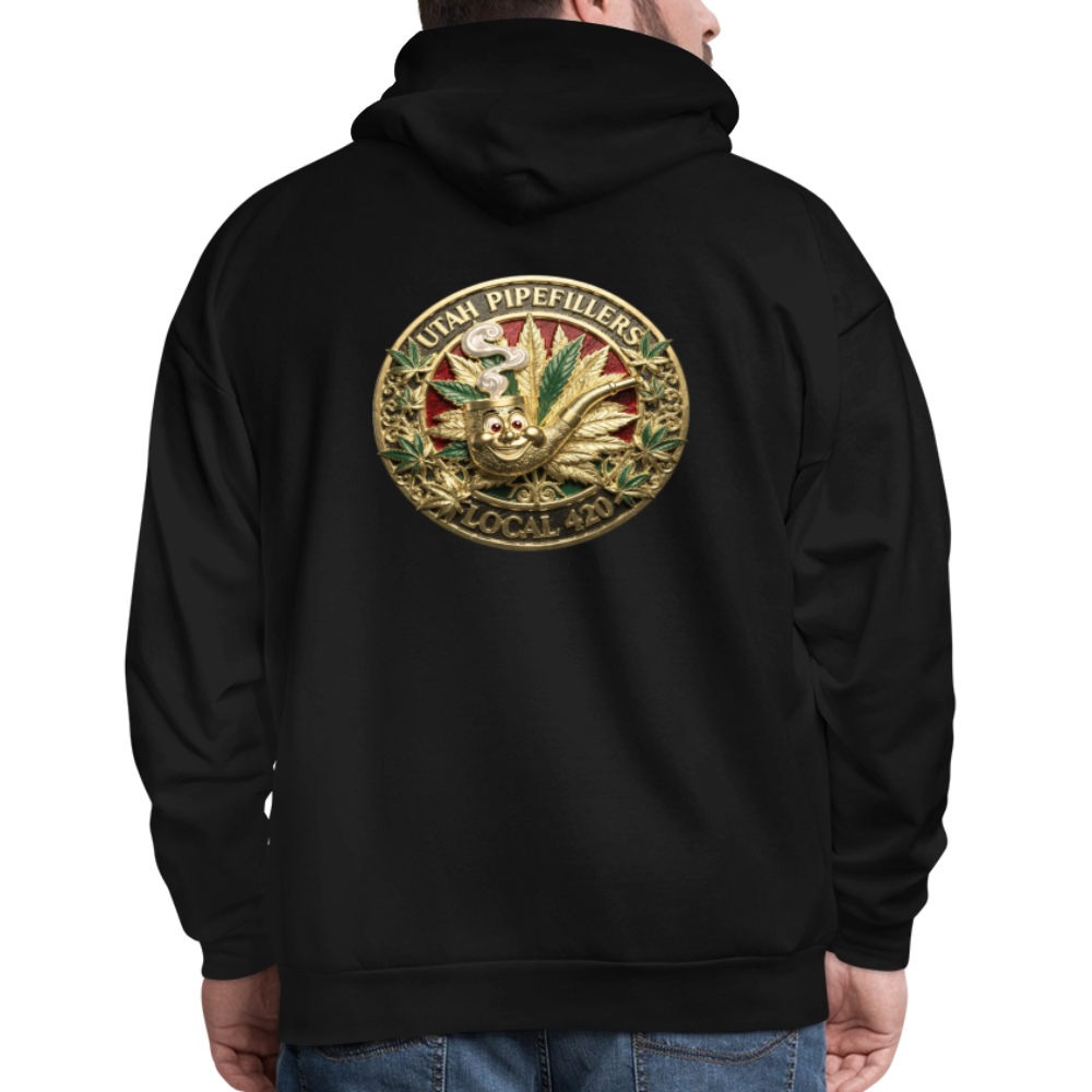 UTAH PIPEFILLERS LOCAL 420 F/B DESIGN Men's Hoodie - black