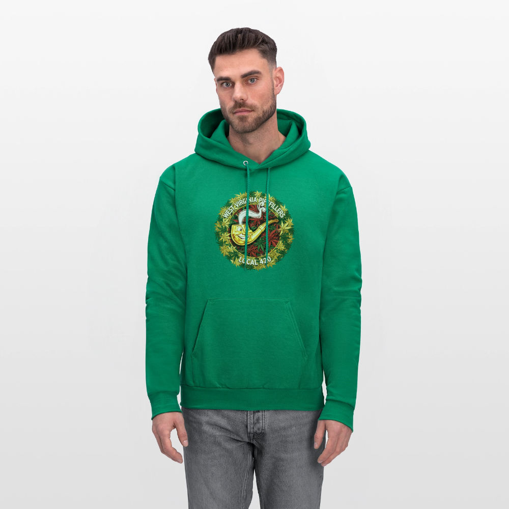 WEST VIRGINIA PIPIEFILLERS LOCAL 420 Men's Hoodie - kelly green
